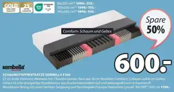 JYSK SCHAUMSTOFFMATRATZE SEMBELLA F300 Angebot