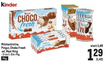 Metro Milchschnitte, Pingui, Choko Fresh od. Maxi King Angebot