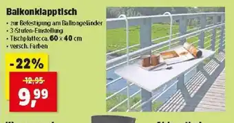 Thomas Philipps Balkonklapptisch Angebot