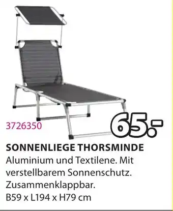 JYSK SONNENLIEGE THORSMINDE Angebot