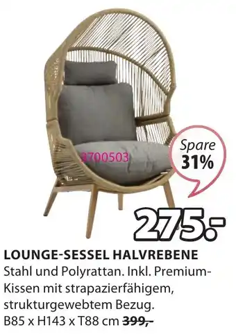 JYSK LOUNGE-SESSEL HALVREBENE Angebot