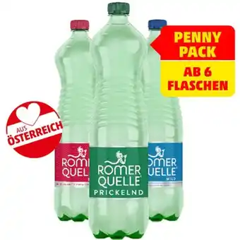 PENNY Römerquelle Mineralwasser div. Sorten Penny 1.50 Liter 1 Flasche Angebot