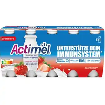 PENNY Danone Actimel Erdbeere od. Multifrucht Penny 10 Stück 1 Packung Angebot