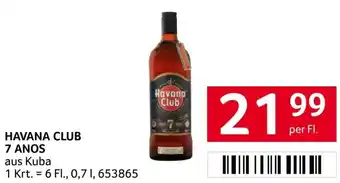 Transgourmet HAVANA CLUB 7 ANOS 0.7L Angebot