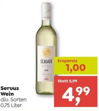 ADEG Servus Wein diu. Sorten 0,75 Liter Angebot