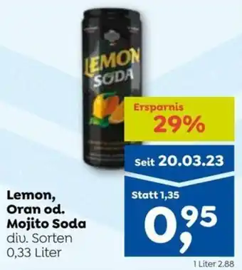 ADEG Lemon, Oran od. Mojito Soda  0.33Liter Angebot