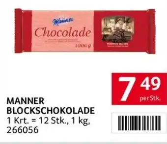 Transgourmet MANNER BLOCKSCHOKOLADE Angebot