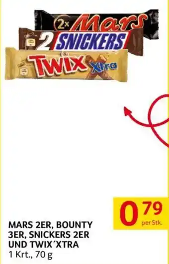 Transgourmet MARS 2ER, BOUNTY 3ER, SNICKERS 2ER UND TWIX'XTRA Angebot