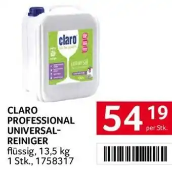 Transgourmet CLARO PROFESSIONAL UNIVERSAL- REINIGER Angebot
