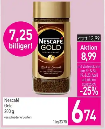 Sutterlüty Nescafé Gold 200g Angebot