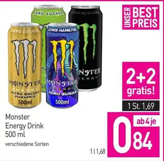 Sutterlüty Monster Energy Drink 500ml Angebot