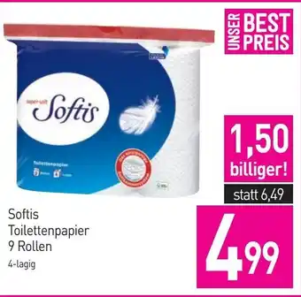 Sutterlüty Softis Toilettenpapier 9 Rollen Angebot