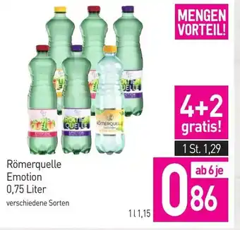 Sutterlüty Römerquelle Emotion 0.75 Liter Angebot