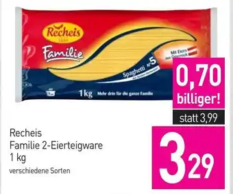 Sutterlüty Recheis Familie 2-Eierteigware 1 kg Angebot