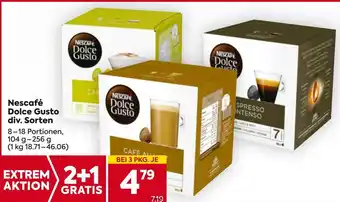 Billa Nescafé Dolce Gusto div. Sorten 8-18g Angebot