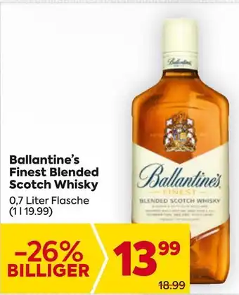Billa Ballantine's Finest Blended Scotch Whisky 0.7 Liter Angebot