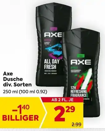 Billa Axe Dusche div. Sorten 250ml Angebot