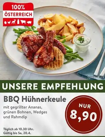 Interspar BBQ Hühnerkeule Angebot