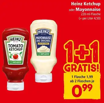 Interspar Heinz Ketchup oder Mayonnaise 220-ml Angebot