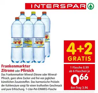 Interspar Frankenmarkter Zitrone oder Pfirsich Angebot