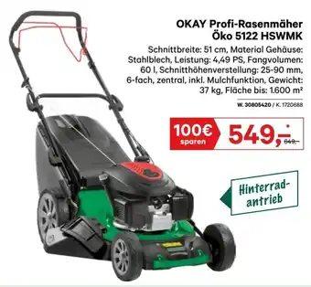 Lagerhaus Profi-Rasenmäher Öko 5122 HSWMK Angebot