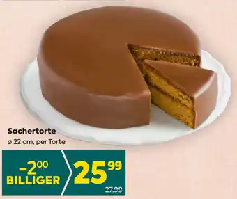 Billa Sachertorte Ø 22 cm Angebot