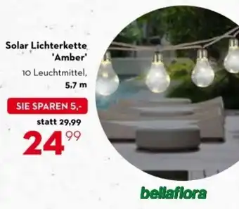 Bellaflora Solar Lichterkette 'Amber' 5.7m Angebot