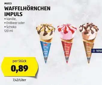 Hofer WAFFELHÖRNCHEN IMPULS 120ml Angebot