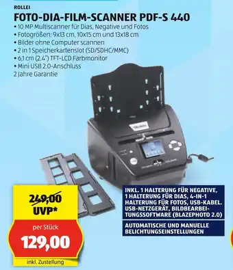 Hofer FOTO-DIA-FILM-SCANNER PDF-S 440 Angebot