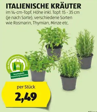 Hofer ITALIENISCHE KRÄUTER` Angebot