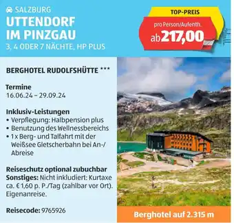 Hofer UTTENDORF IM PINZGAU Angebot