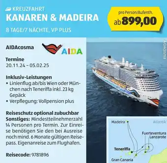 Hofer KANAREN & MADEIRA Angebot