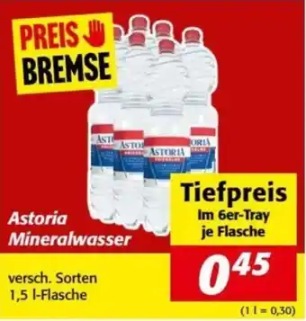 Nah&Frisch Astoria Mineralwasser 1.5L Angebot