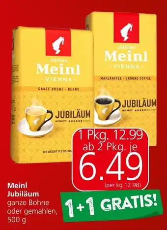 Spar Meinl Jubiläum 500g Angebot