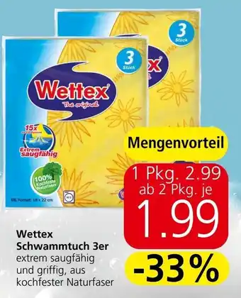 Spar Wettex Schwammtuch 3er Angebot