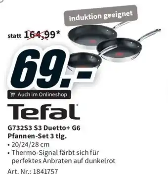 Media Markt G732S3 S3 Duetto+ G6 Pfannen-Set 3 tlg Angebot