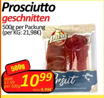 Wurstico Prosciutto geschnitten 500g Angebot