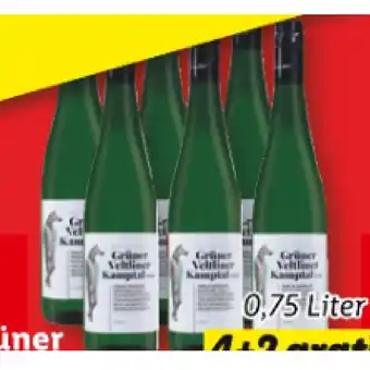 Lidl Grüner Veltliner Kamptal DAC, Lidl 0.75 Liter 1 Flasche Angebot