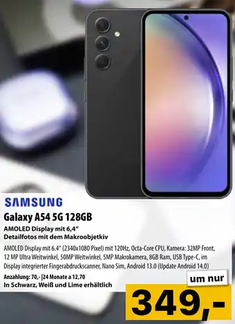 Cosmos Galaxy A54 5G 128GB Angebot