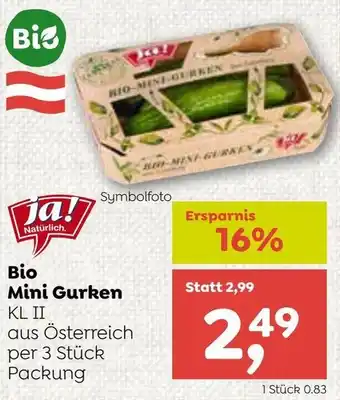 ADEG Bio Mini Gurken Angebot