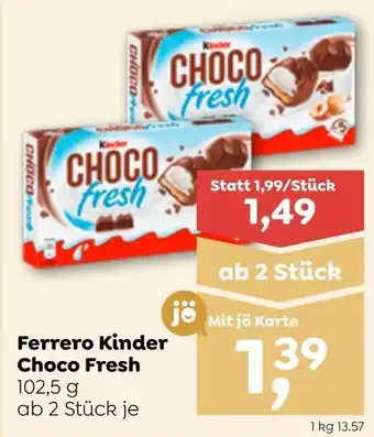 ADEG Ferrero Kinder Choco Fresh 102.5g Angebot