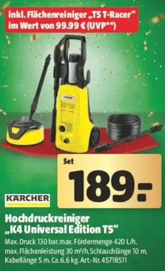 Hagebau Hochdruckreiniger K4 Universal Edition T5 Angebot