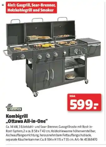 Hagebau Kombigrill Ottawa All-in-One Angebot