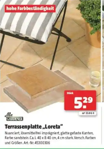 Hagebau Terrassenplatte Loreta Angebot