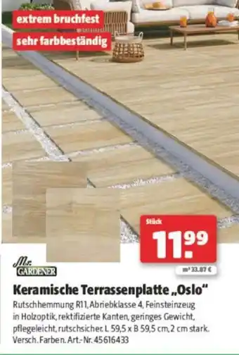 Hagebau Keramische Terrassenplatte Oslo Angebot