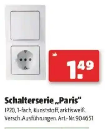 Hagebau Schalterserie Paris Angebot