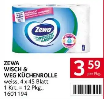 Transgourmet ZEWA WISCH & WEG KÜCHENROLLE 4 x 45 Blatt Angebot