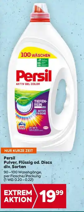 Billa Persil Pulver, Flüssig od. Discs div. Sorten Angebot
