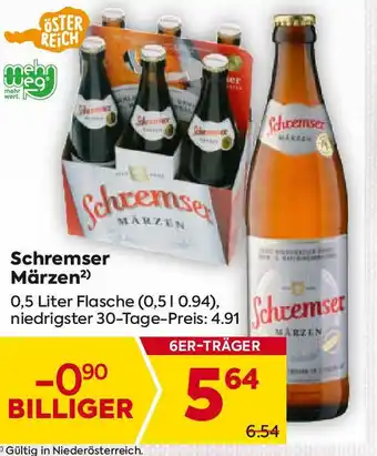 Billa Schremser Märzen 0.5L Angebot