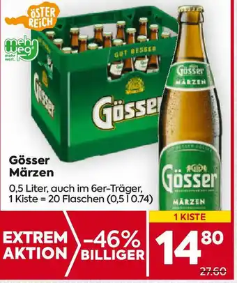 Billa Gösser Märzen 0.5L Angebot